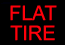 flat tire warning light