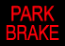 park brake warning light, parking brake service