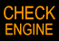 check engine light with "Check Engine" text, free check engine light diagnostic, air intake repairs, air filter replacement