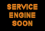check engine light with "service engine soon" text