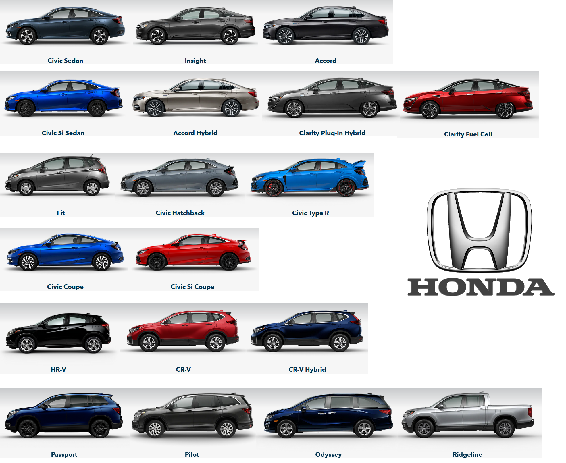 Honda Lineup - Honda Repair & Maintenance